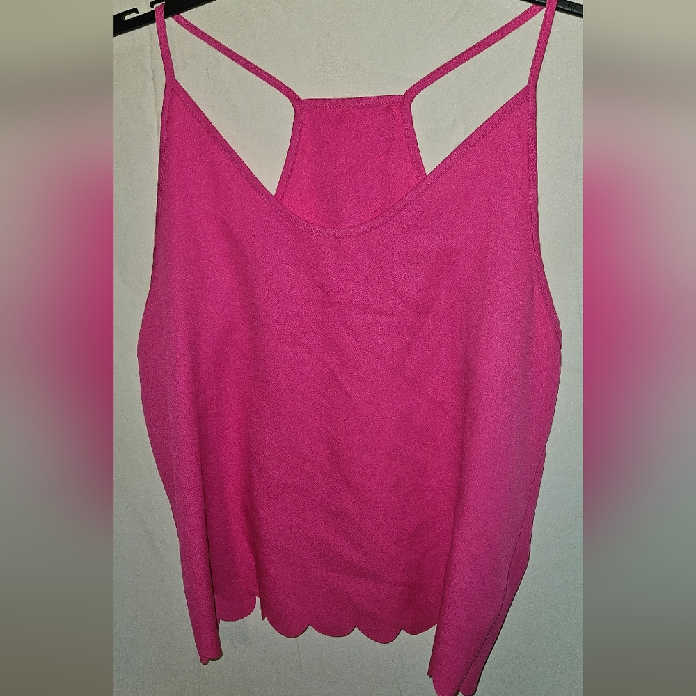 SHEIN Fuchsia Sleeveless Blouse
